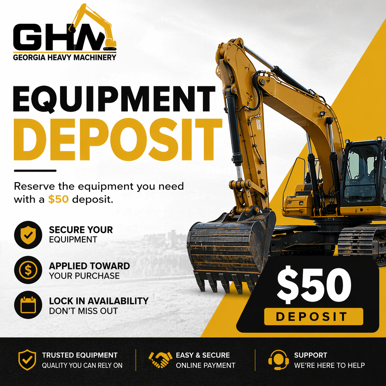 Machine Reservation Deposit – $50