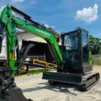 GHM Z40 AC Cab Mini Excavator Kubota Diesel 8818 lb