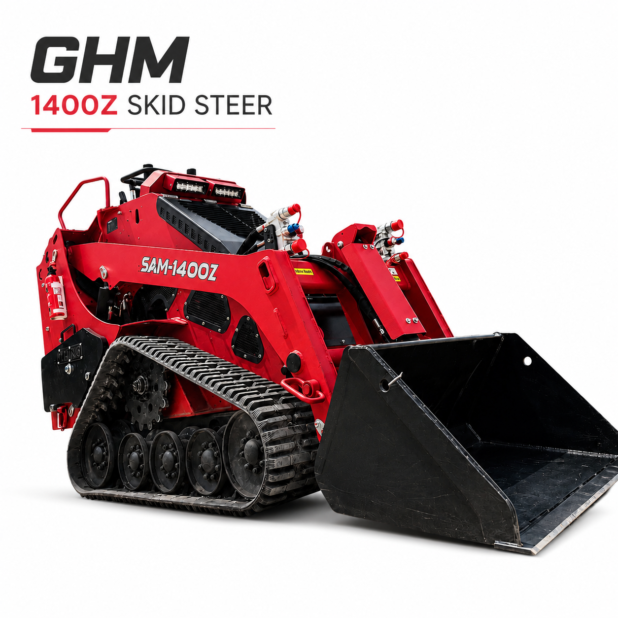 GHM 1400Z Skid Steer 25HP Kubota Diesel 1200LB Capacity